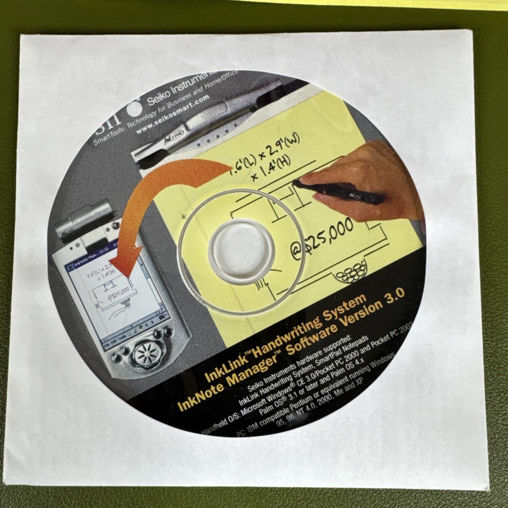 Seiko INKLINK INK LINK Computer Handwriting System - Write to PC Laptop etc.