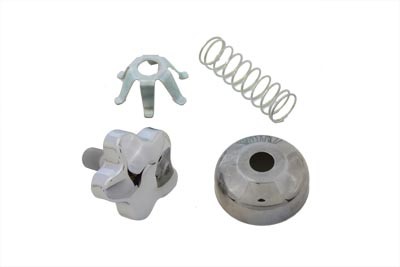 Chrome Fork Steering Damper Knob Kit fits Harley Davidson