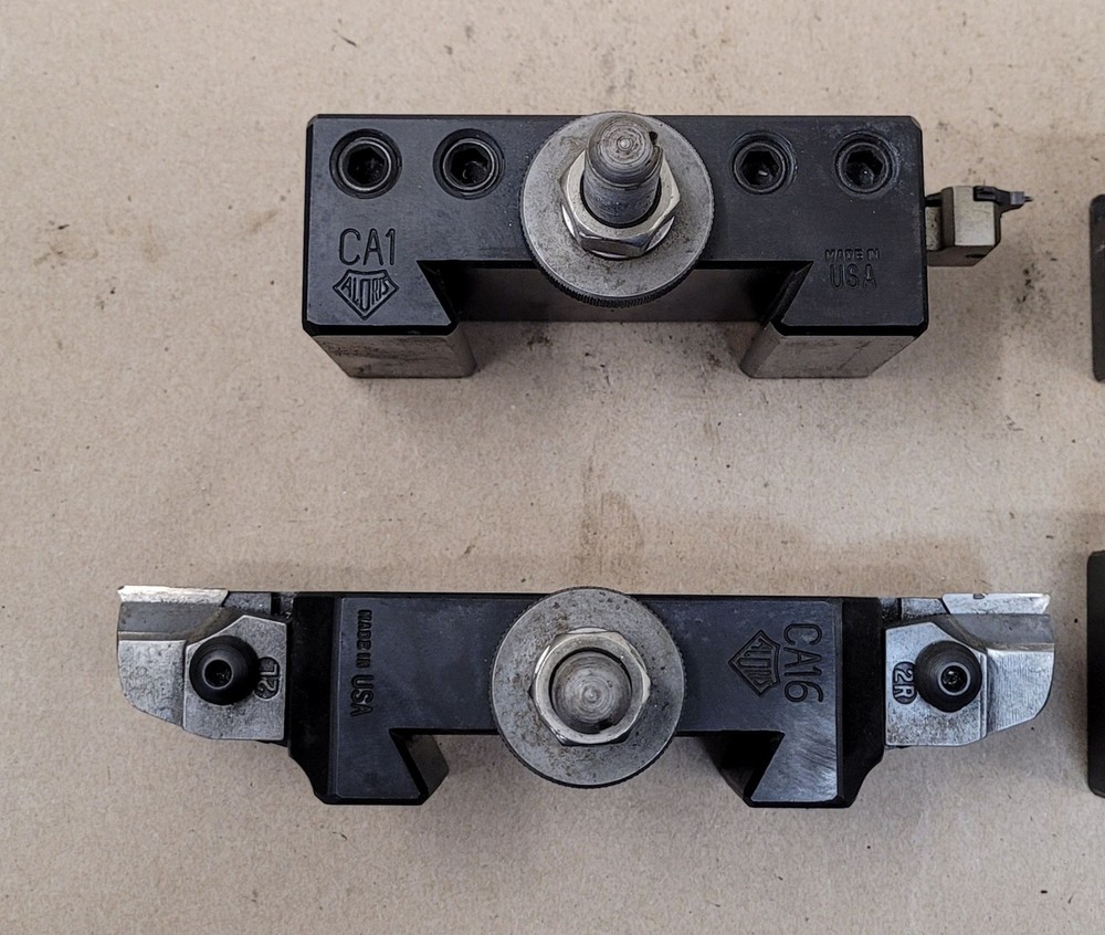 Aloris CA Quick Change Tool Post – 8 Piece Set