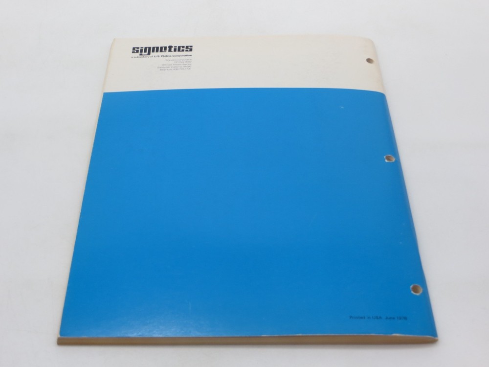 Signetics 8X300 Programming Manual 1978 vintage technology reference