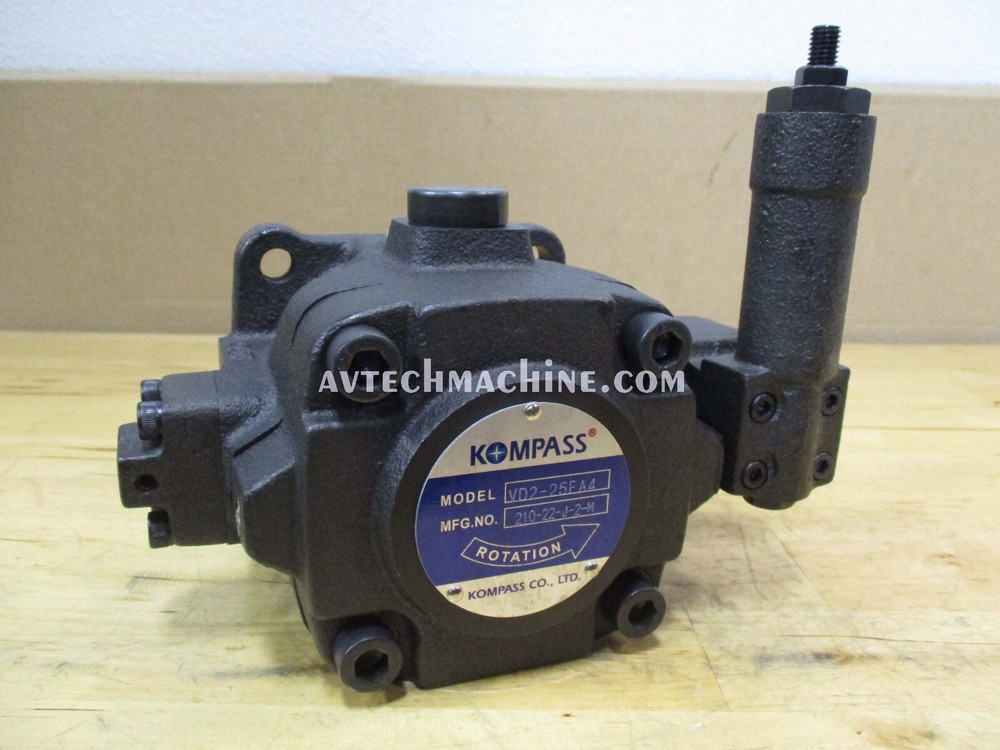 VD2-25FA4 Kompass Hydraulic Variable Vane Pump Max. Pressure 140Kg VD2-25F-A4