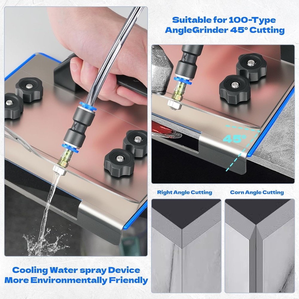 45 Degree Tile chamfering Tool Angle Grinder Stand for 45° Tile Cutting 100-T...