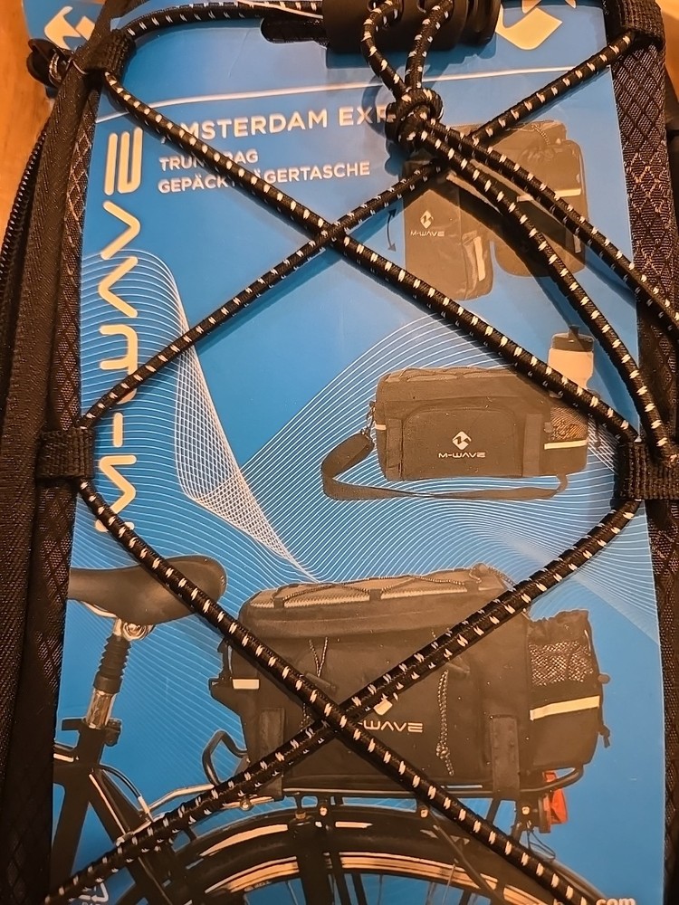 M-Wave Amsterdam Expandable Trunk Bag Black NWT