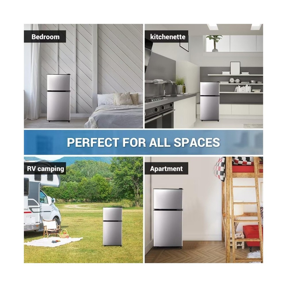 FLS-80-SILVER Compact Fridge, Silver