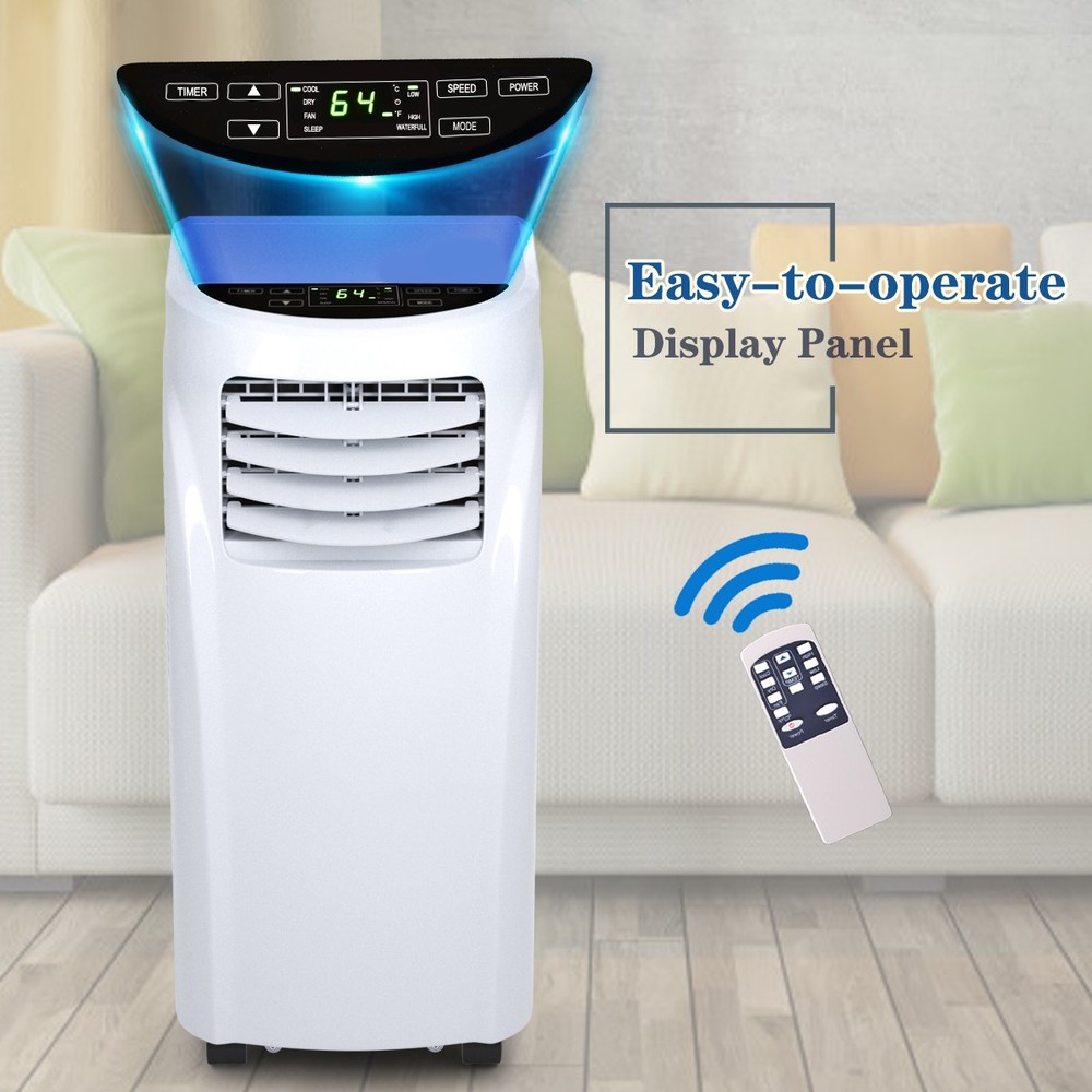 10000 BTU Portable Air Conditioner Remote Control Dehumidifier Compact Single