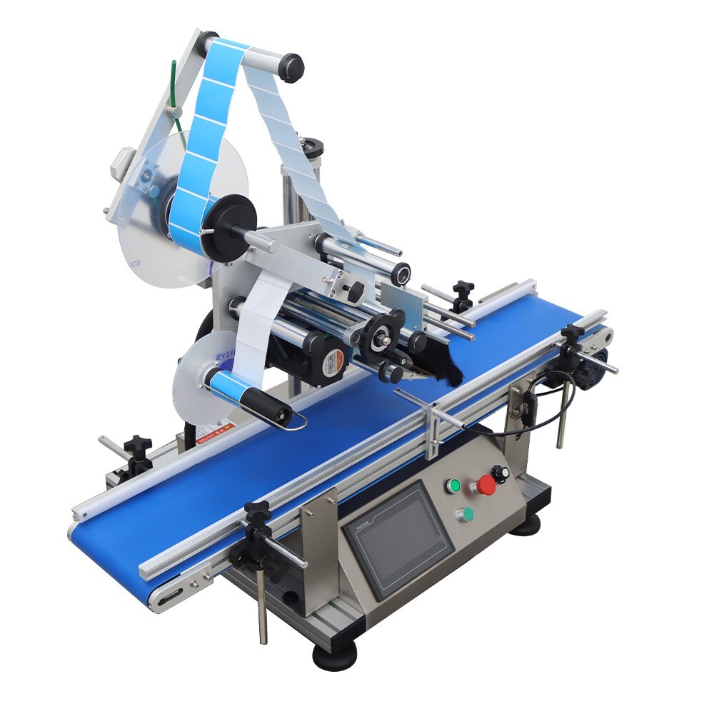 LT-160 Automatic Desktop Conveyor Table Plane Labeling Machine w/Conveyor 110V