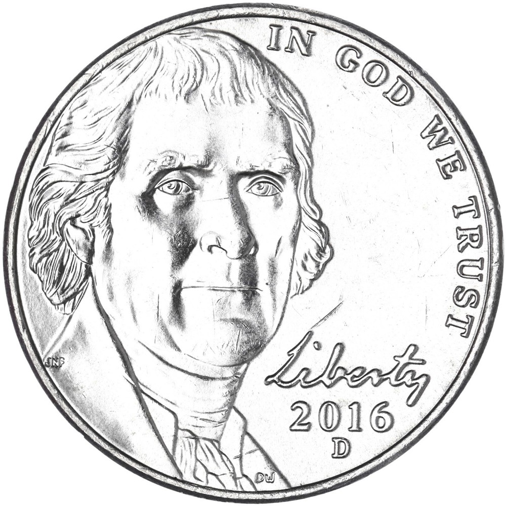 2016 D Jefferson Nickel BU Coin