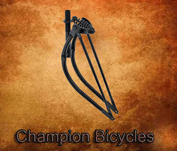 ORIGINAL! 26 BENT SPRING FORK 1 INCH BLACK.