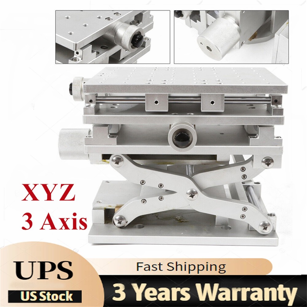 XYZ 3 Axis Positioning Moving Table Workbench Laser Marking Machine 210*150mm~