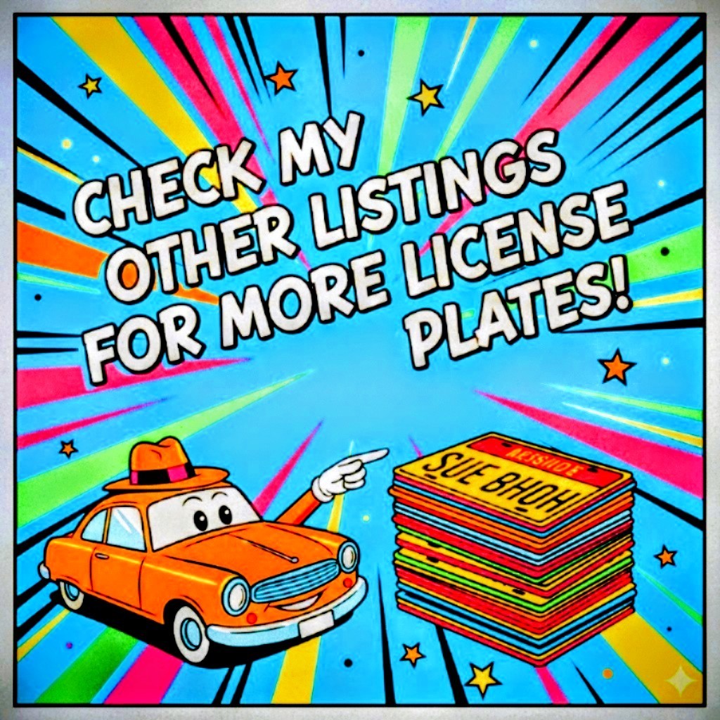 🟦Tennessee TN Tenn License Plate Tag Vanity 4 Ever 40 1995 Forty Four Cocke