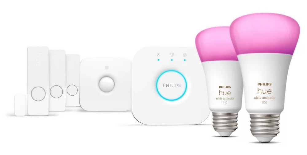 Philips - Hue Security Sensor Starter Kit -White