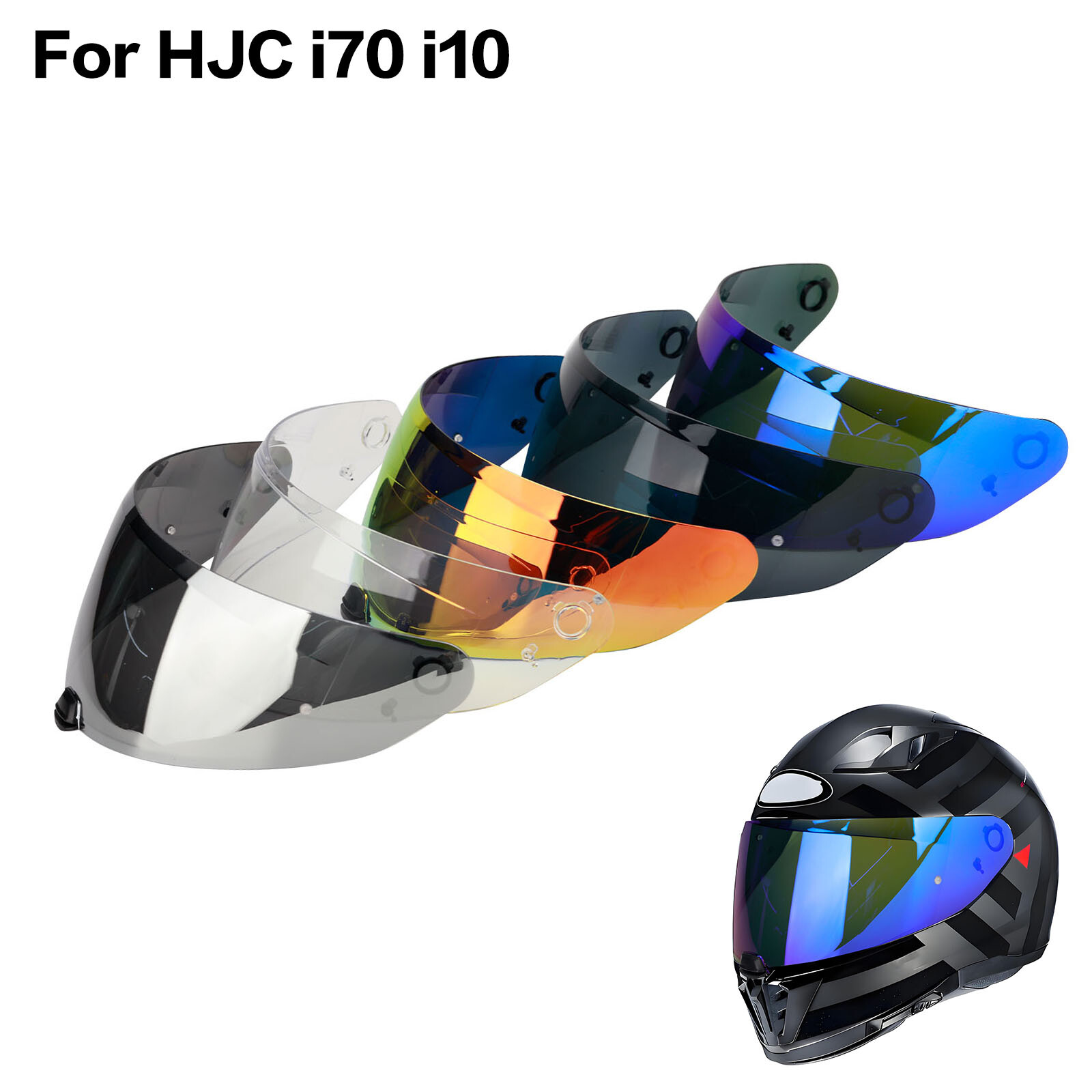 Wearproof Anti-Scratch Anti-Fog Pinlock Ready Shield Visor For HJC I10 I70 HJ-31