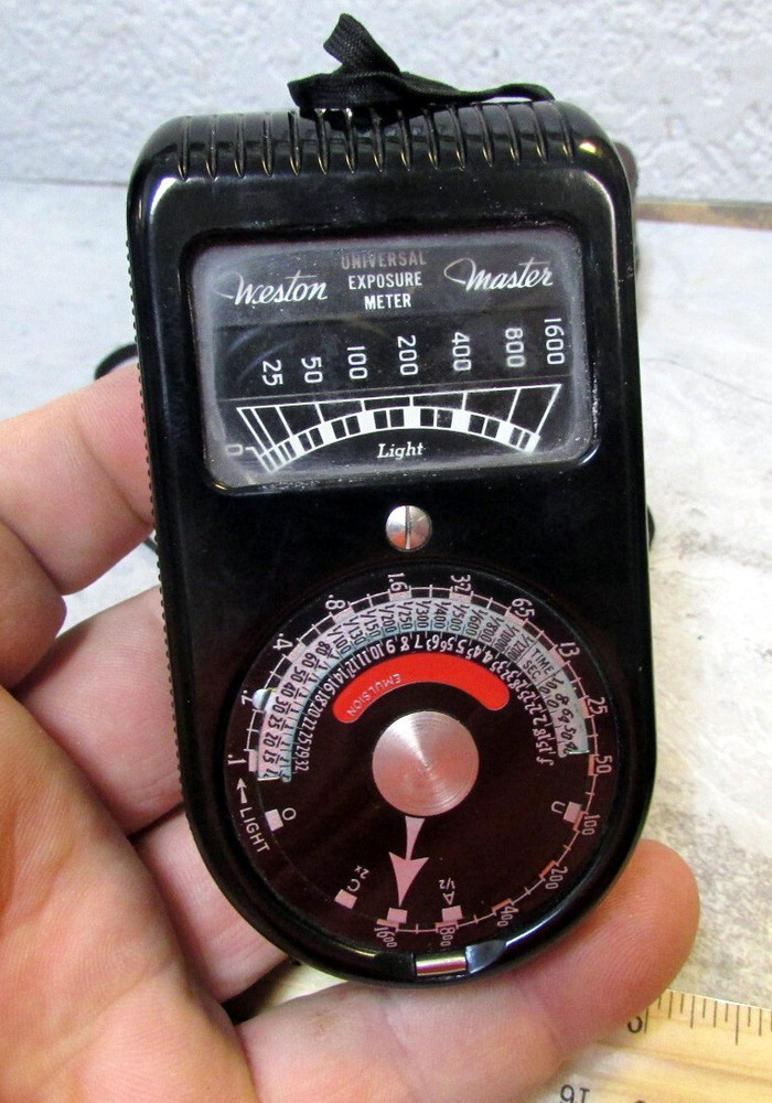 Vintage Weston Master Universal exposure meter Model 715, untested, w/ case