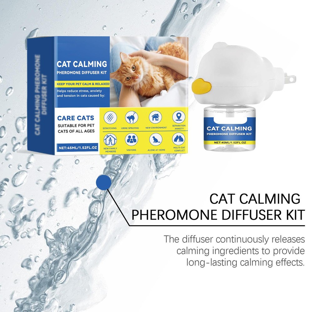 1 Set Cat Calming Diffuser Refill Cat Pheromones, Anxiety&Stress Relief
