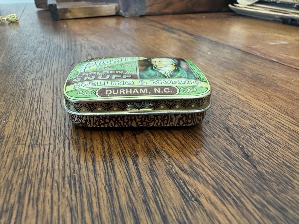 Spelling & Morris Premier Golden Snuff Tin
