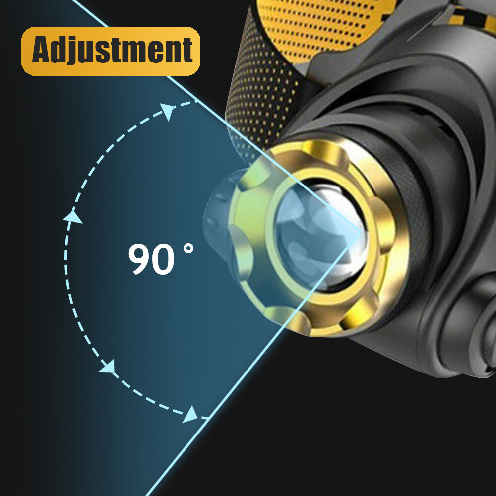 3 x Super Bright LED Headlight Headlamp Head Torch Flashlight 3 Modes Light