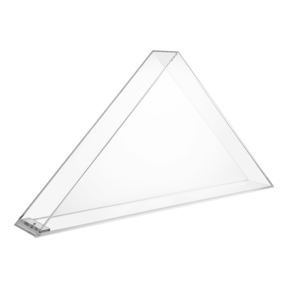 Flag Display Case Clear Acrylic Flag Box Triangle Holder for Table Wall Mounted