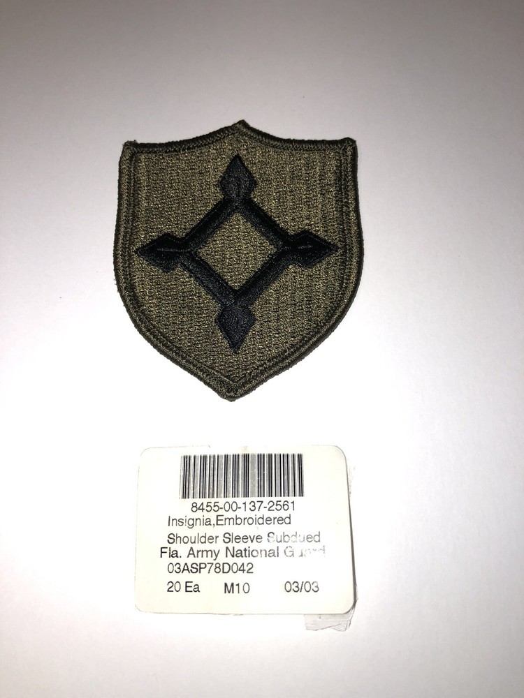 Florida National Guard Subdued U.S. Army Shoulder Patch Insignia