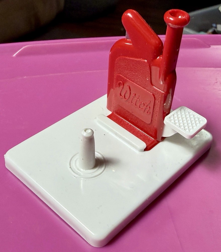 Witch Automatic Needle Threader: vintage sewing gadget w/ box & instructions