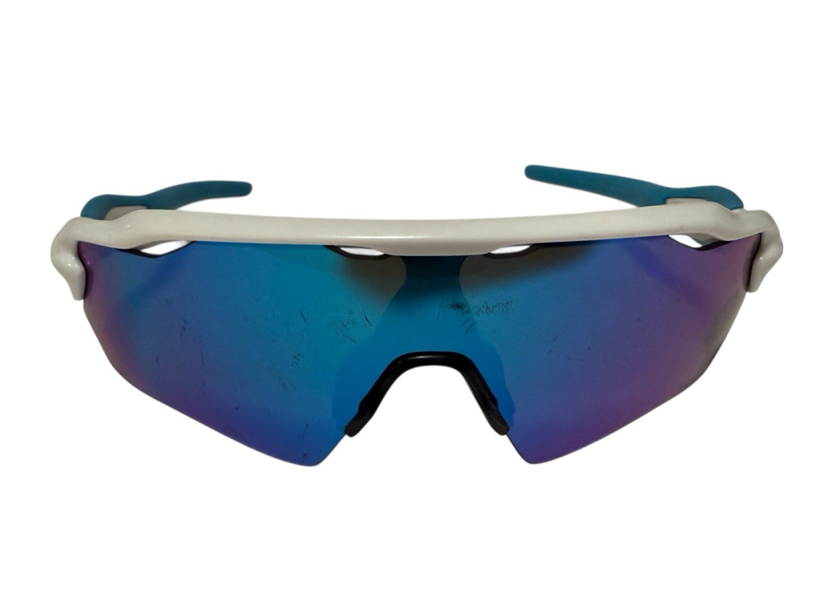 Oakley Radar EV XS OJ9001 White Blue Iridium Shield Sunglasses Cycling Youth TLC