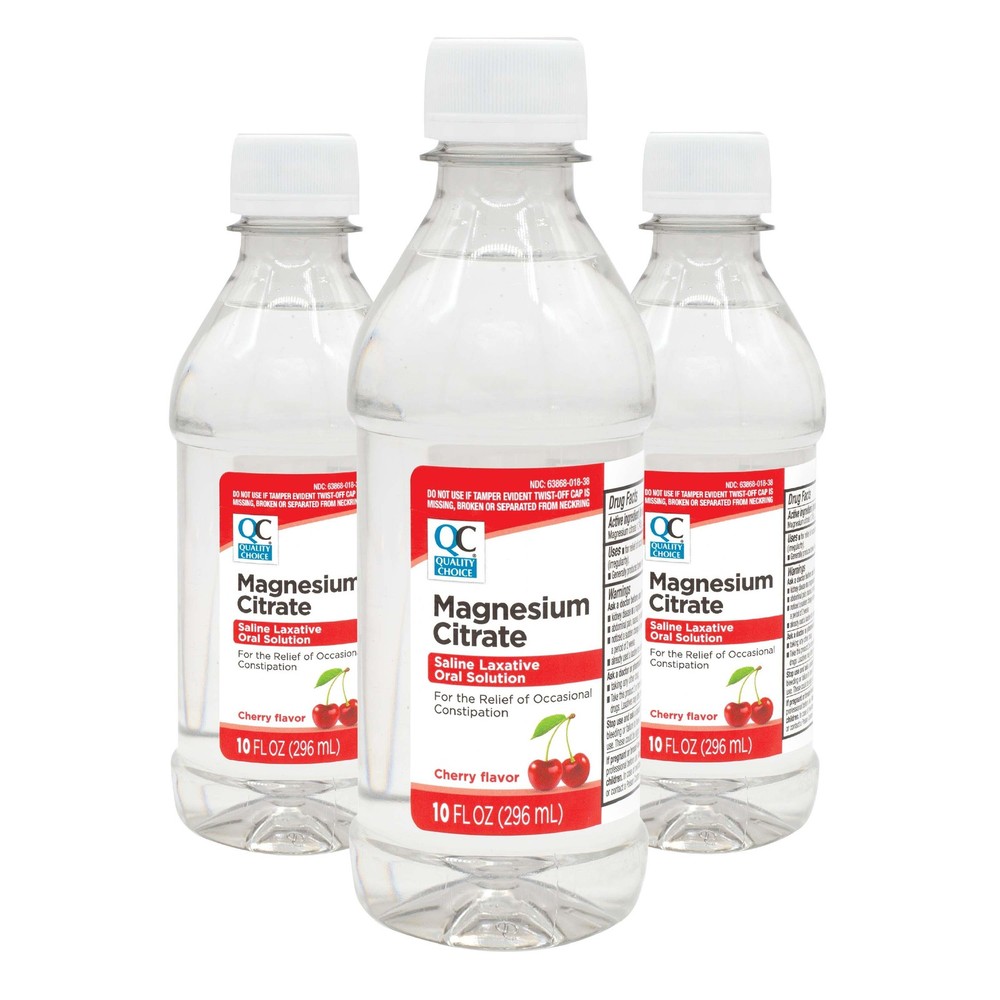 Quality Choice Magnesium Citrate, 10 FL Oz - 3 Pack