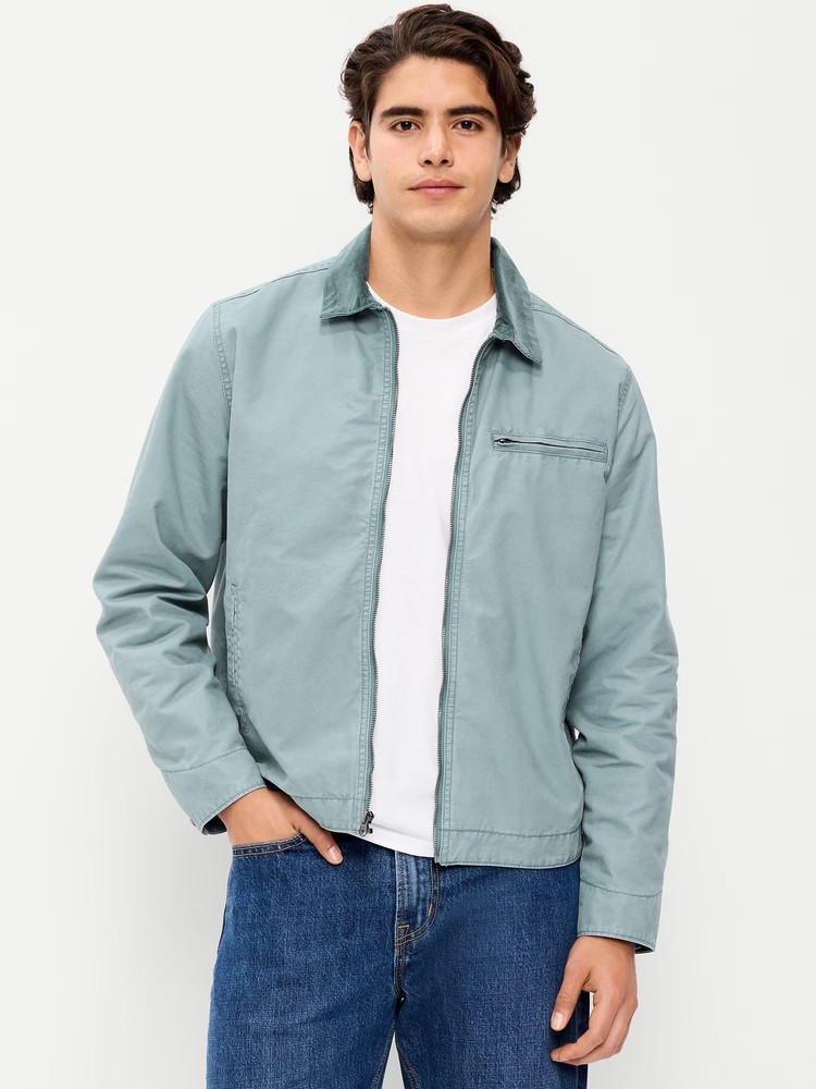 Cropped Canvas Barn Jacket-Old Navy|1328