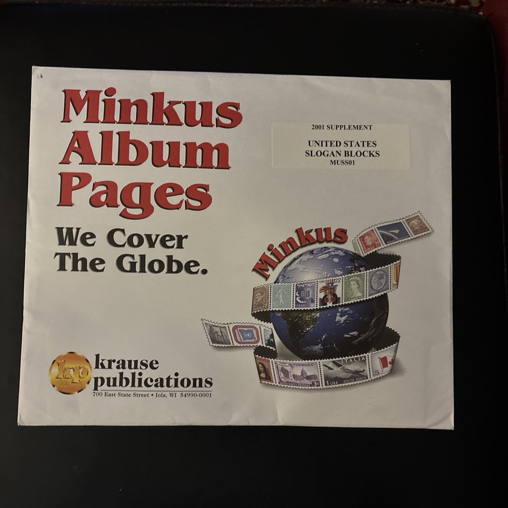 Minkus Album Pages - 2001 US Slogan Blocks - 11 Pages