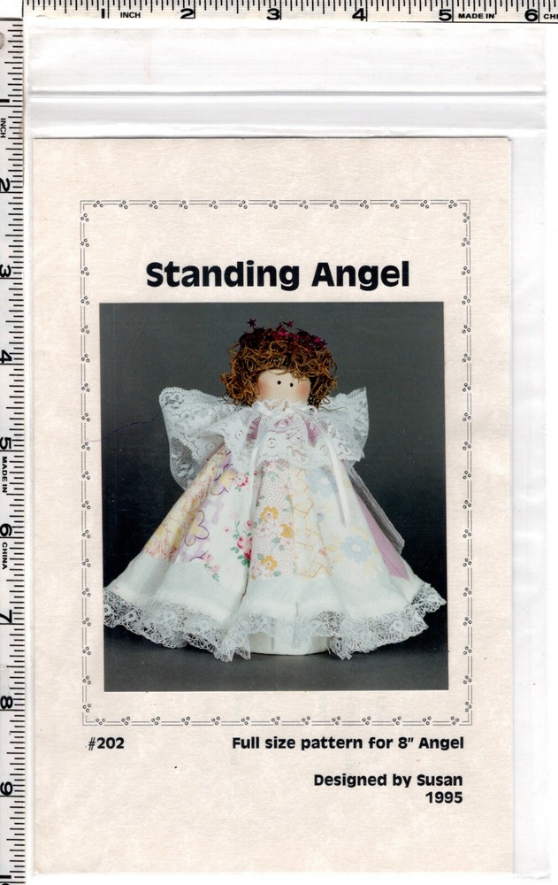 "Standing Angel" ©1995 Designed by Susan Craft Sewing Pattern # 202