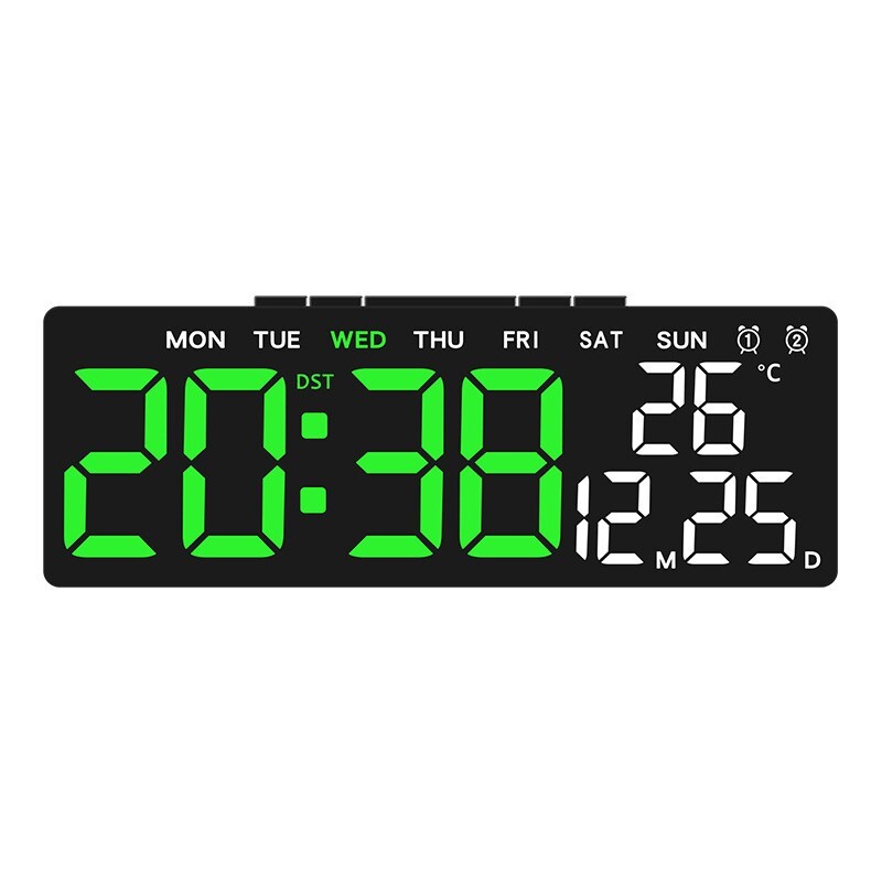 Digital LED Alarm Clock Temperature Date and Week Display Table Clock Night Mode