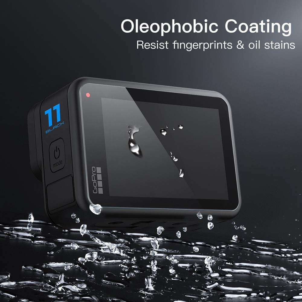 JETech Screen Protector for GoPro Hero 11/10/9 Black with Camera Lens Protector