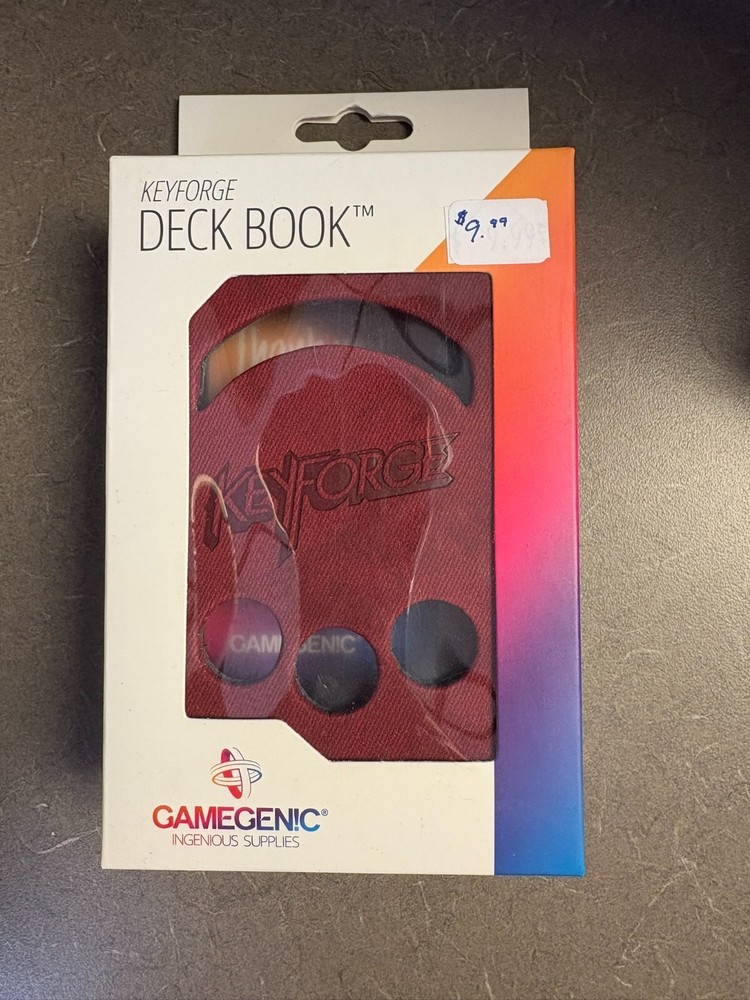 Gamegenic Keyforge Deck Book New Sealed Red