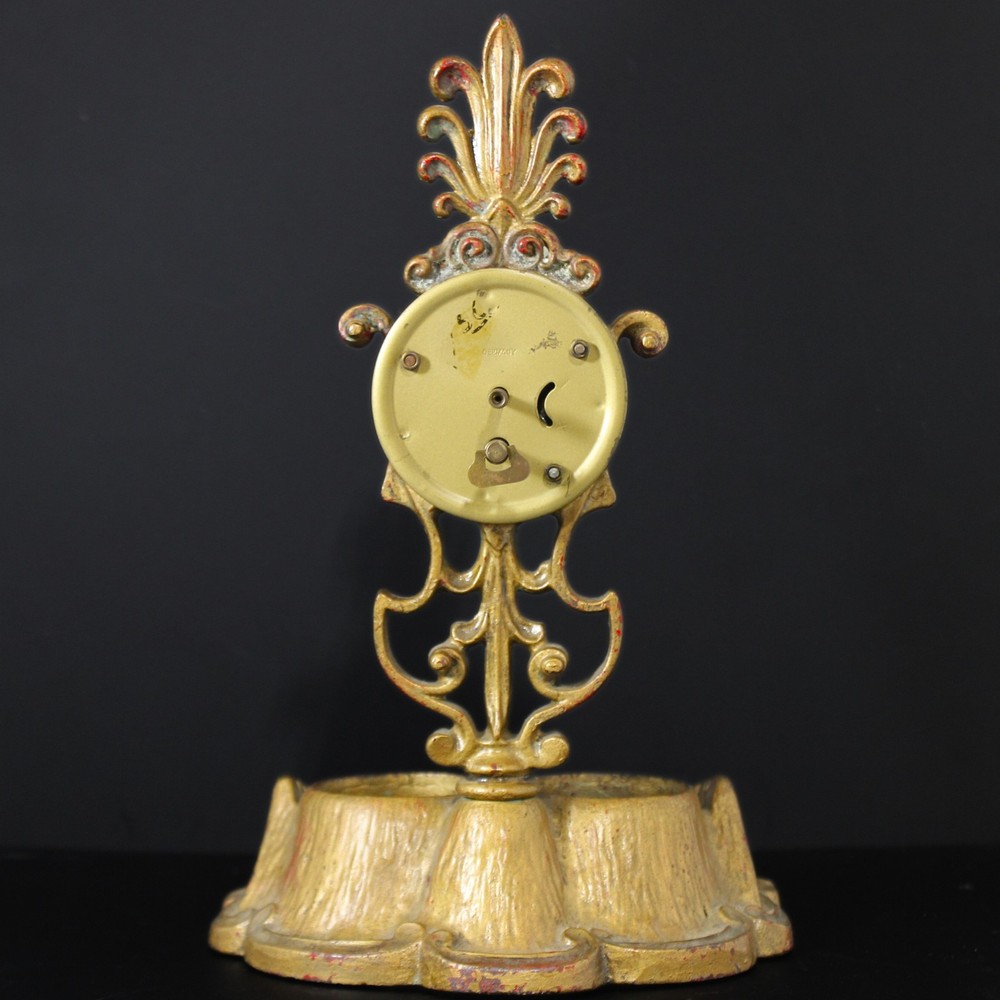 Desk Clock w/ Double Inkwell