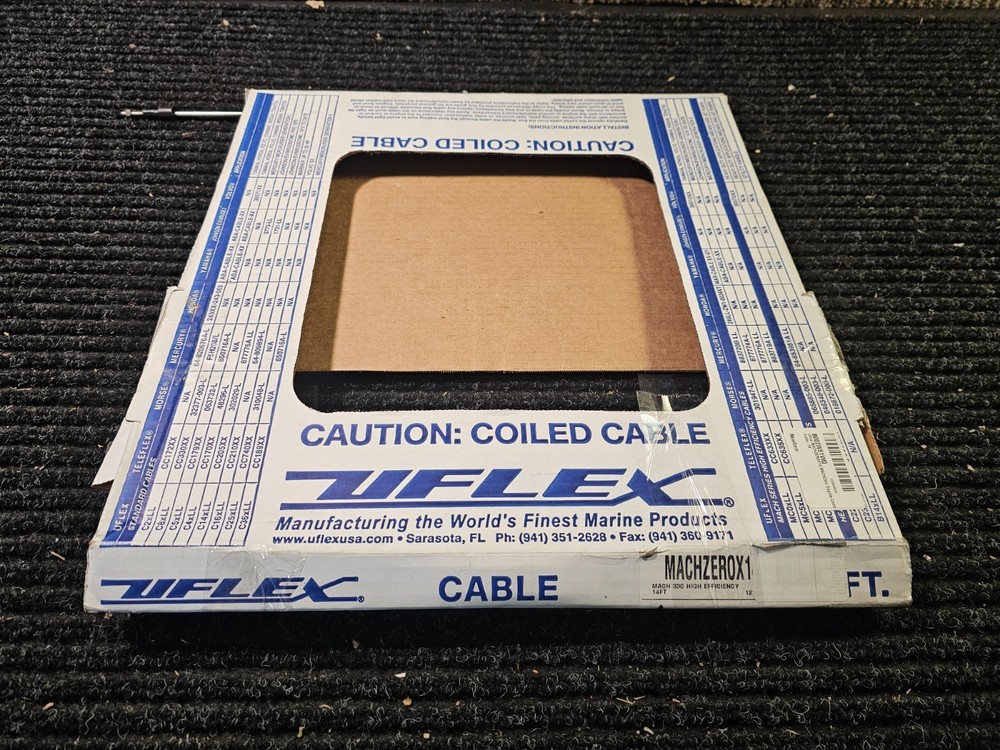 Uflex MACHZEROX14 Engine Control Cable 14' Length 3.4" Stroke 10-32 Thread