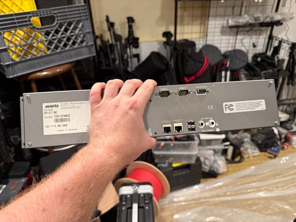 Evertz CP-2116E 2RU Full Width Advanced System Control Panel