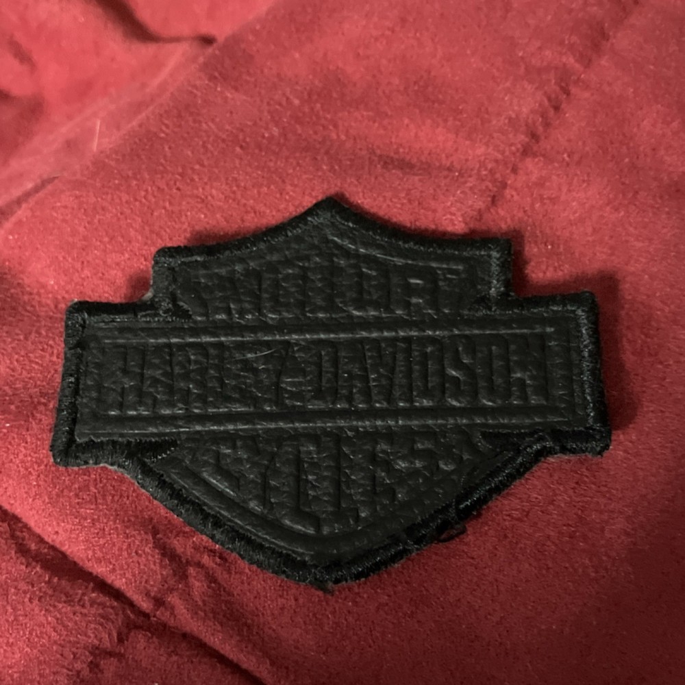 Harley-Davidson Black Bar & Shield Logo Patch Embroidered Motorcycle Emblem