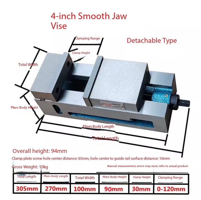 6-inch Precision Right-Angle Parallel Jaw Milling Machine Corner Clamp