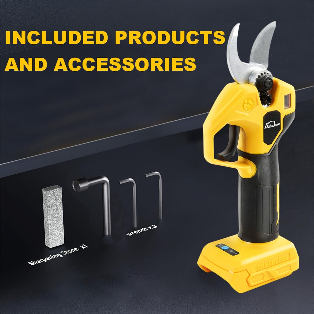 Electric Pruning Shears For Dewalt 20V Battery, Portable Cordless Pruning