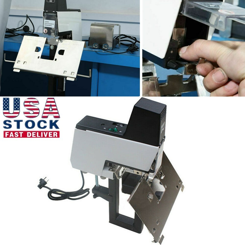 106 Auto Electric Stapler Saddle Stitching Machine Binder 2-50 Sheets with Pedal