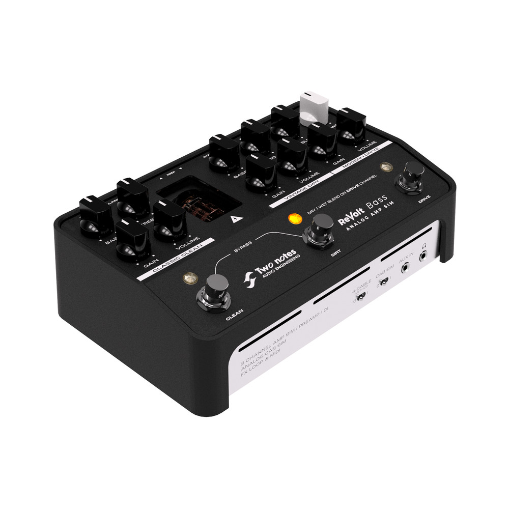 Two Notes ReVolt Bass Amp Simulator Pedal - Black