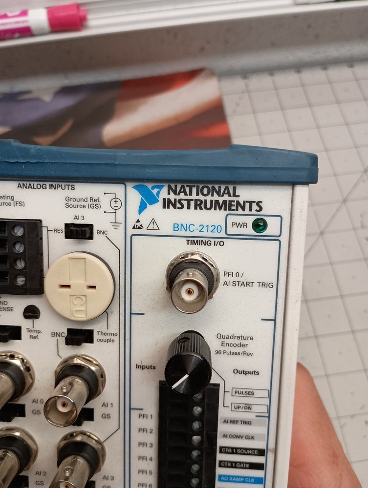 National Instruments NI BNC-2120 Connector Block w Func. Generator, Quad Encoder