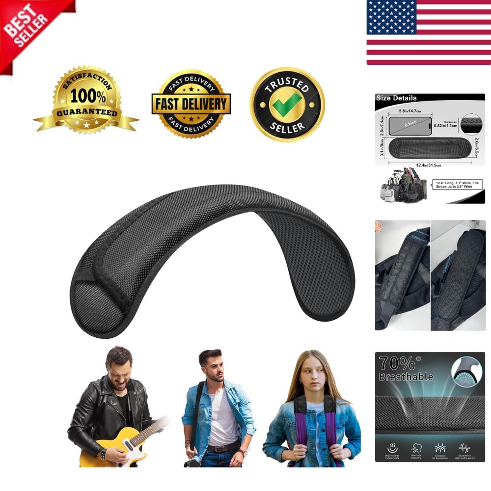 Lightweight Adjustable Shoulder Strap Pad - Extra Thick for Unmatched Comfort