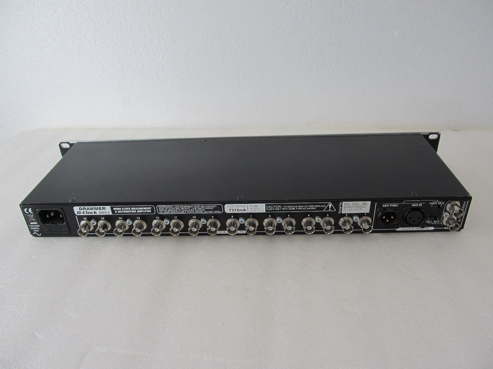 Drawmer D-Clock DMS-2 Master Clock Distributor Rack Mountable