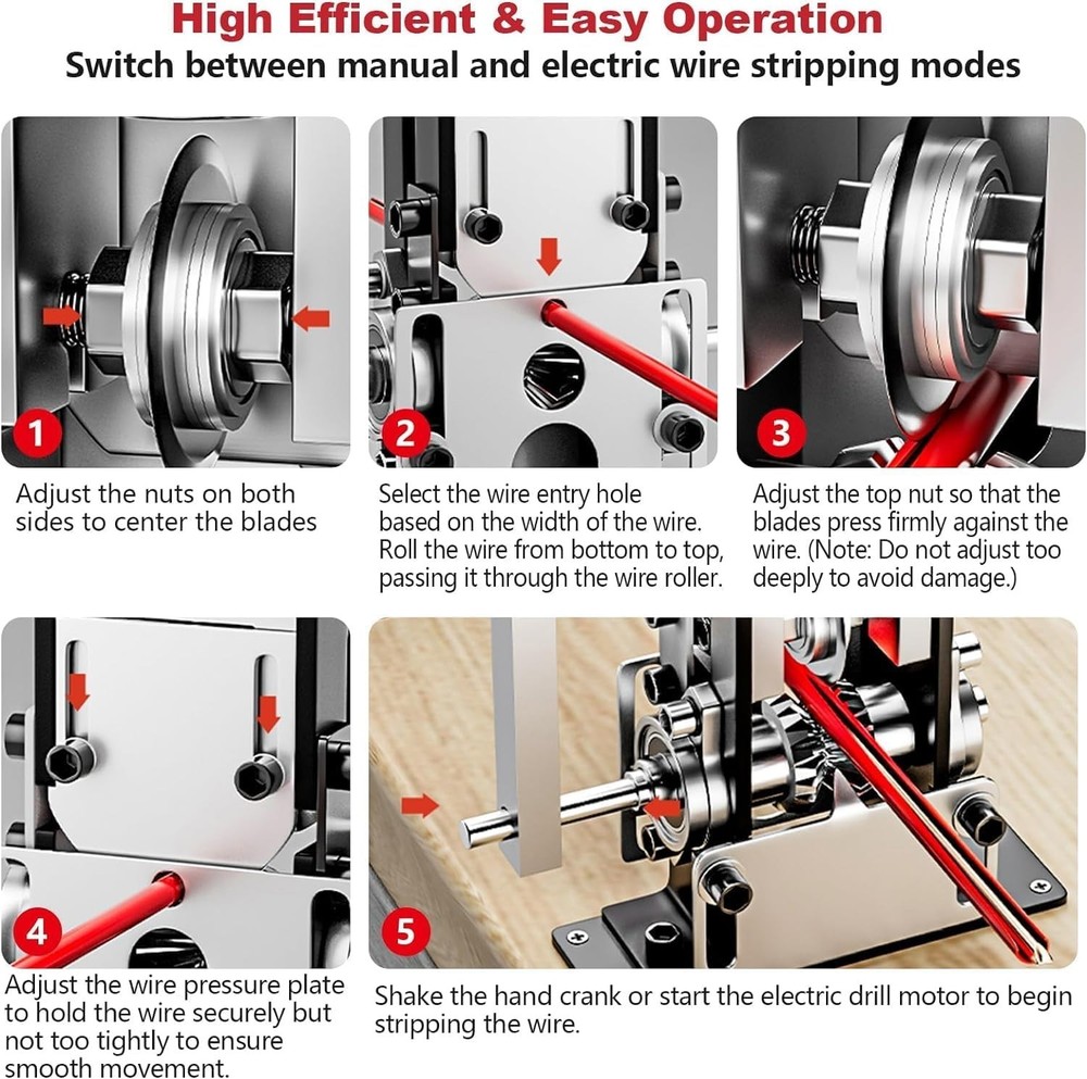 Drill Powered Wire Stripper Machine