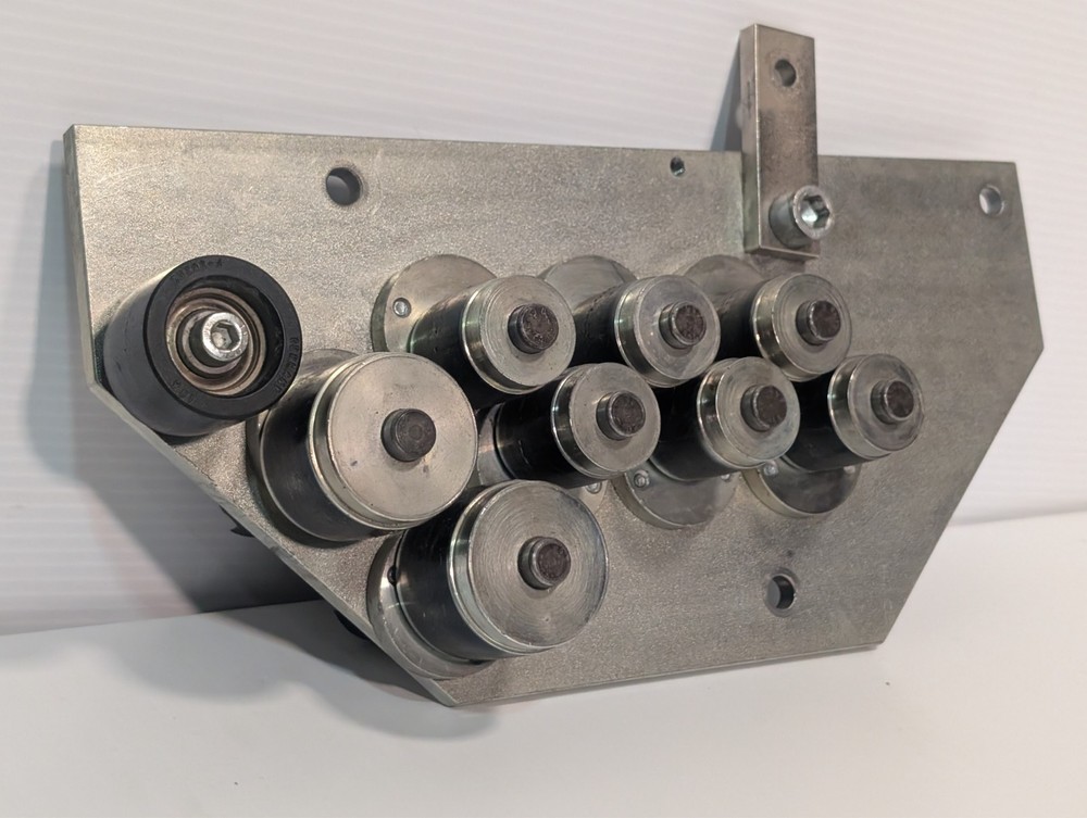 Endplate, 9-roller assembly, Streamfeeder SureFeed Bell Howell Pitney Bowes Bowe