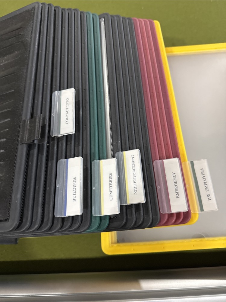 Access Flip File Swing Arm Table Mount 40 Sheet Holders