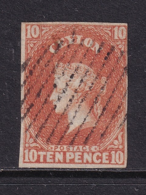 Ceylon 1857 SG 9  CANC VF / CAT VALUE $360
