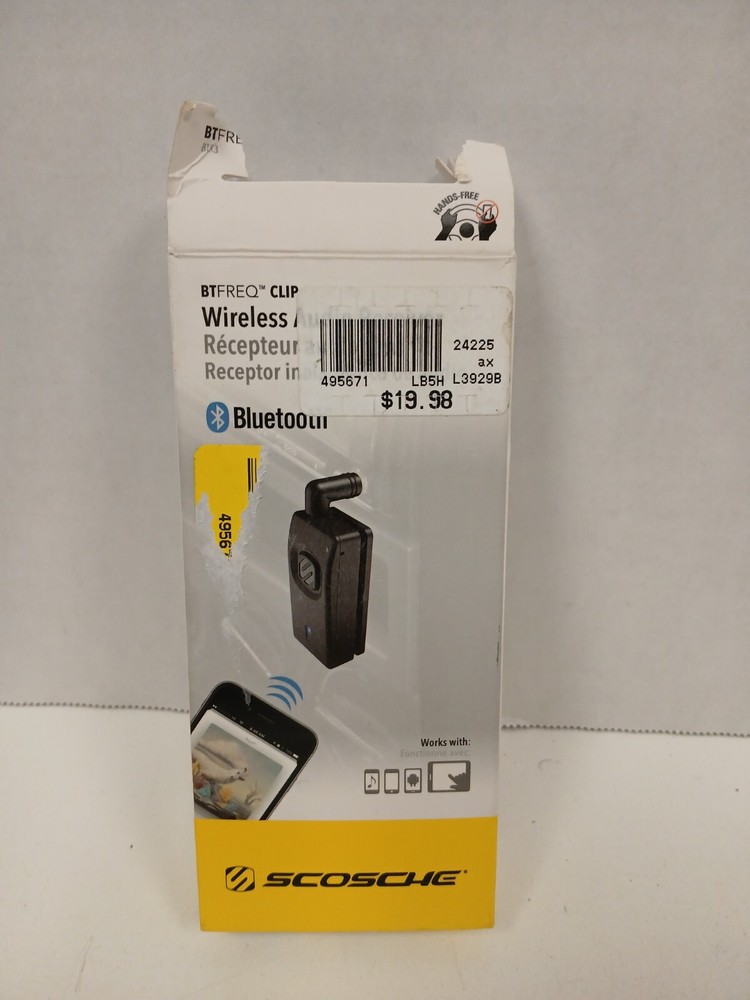 Scosche Wireless Audio Receiver Clip BTFREQ