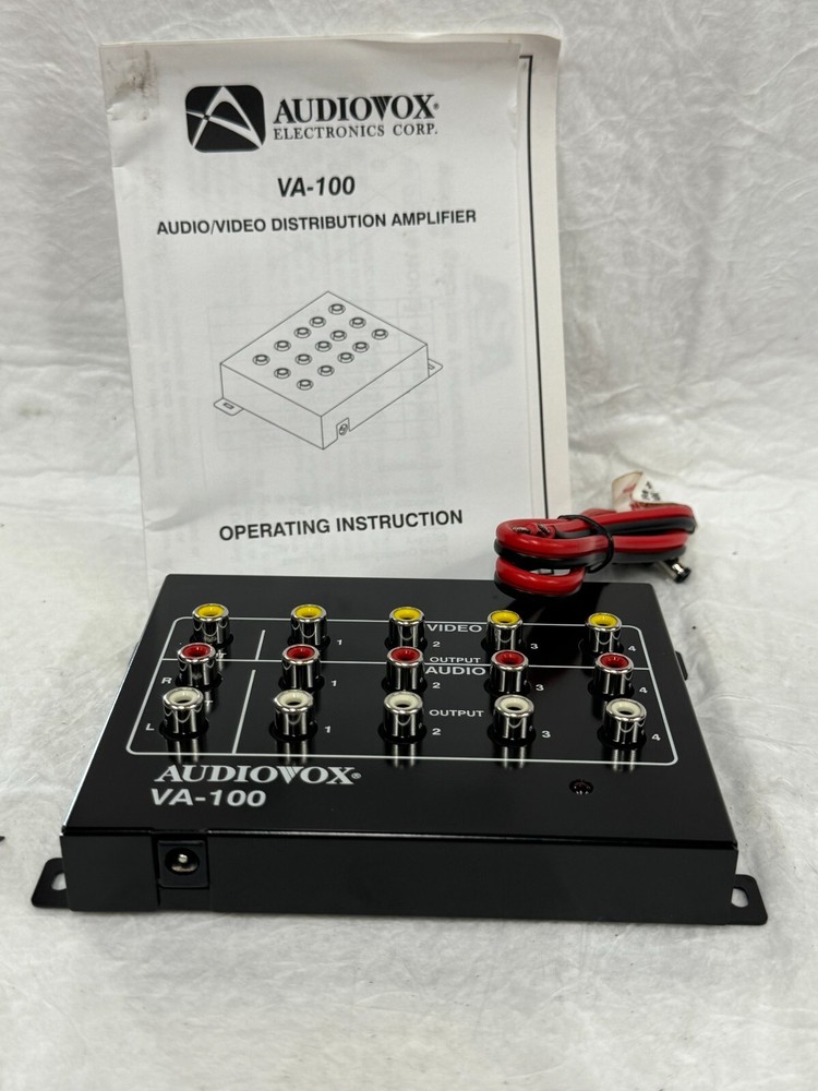 Audiovox 12-Volt DC Audio/Video Distribution Amplifier