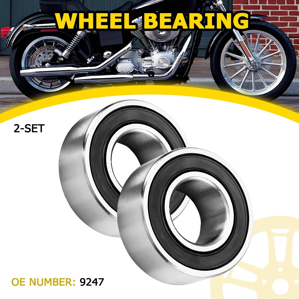For 2004-2007 Harley Dyna 1" Axle Sealed Wheel Bearings 9247 Front Or Rear 04-07