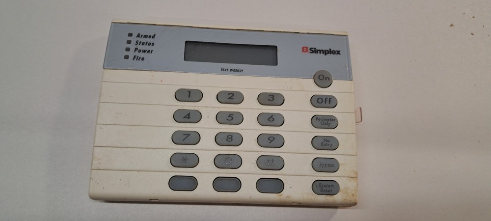 Simplex Security DS Detection Systems LCD Keypad 3007-9502